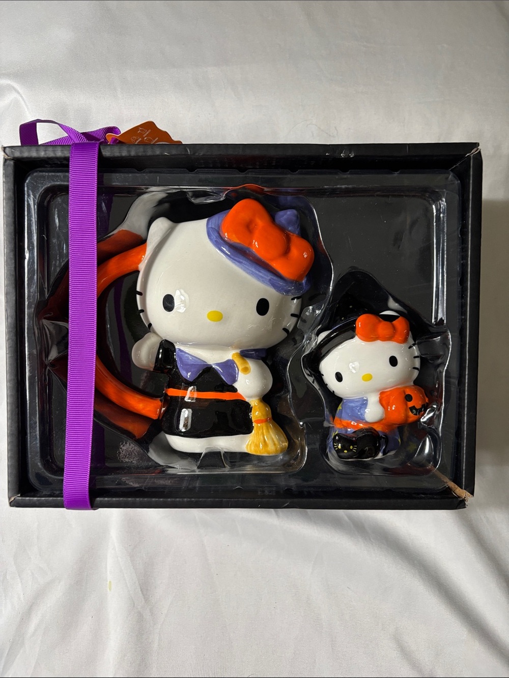 Hello Kitty Halloween Mug & 
 Figurine Set Hand Crafted/Painted 2024 By Sanrio